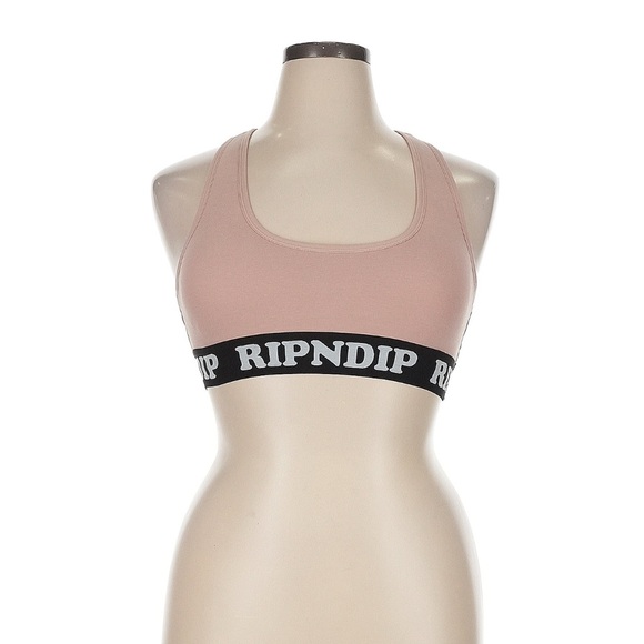 Ripndip Women's Blush Sports Bra Peeking Nermal Size Large NWT - Picture 1 of 10